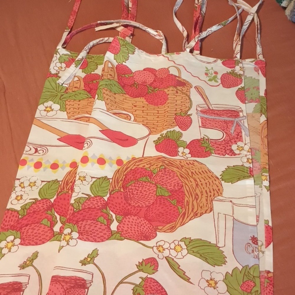 Urban Outfitters Sweet Strawberry Cafe Curtains - Picture 7 of 7